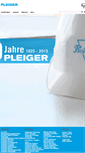 Mobile Screenshot of pleiger.de