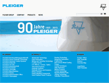 Tablet Screenshot of pleiger.de